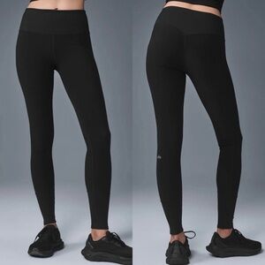 Alo Yoga High-Waist Alosoft Lounge Leggings Black Size Large